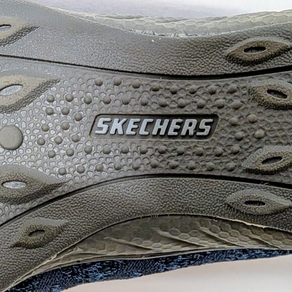 Skechers® Relaxed Fit Breathe Easy Infi-Knity Slip On Sneakers in Navy - Picture 11 of 16